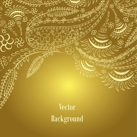 Background. Hand Drawn ornament. Vector illustration.のイラスト素材