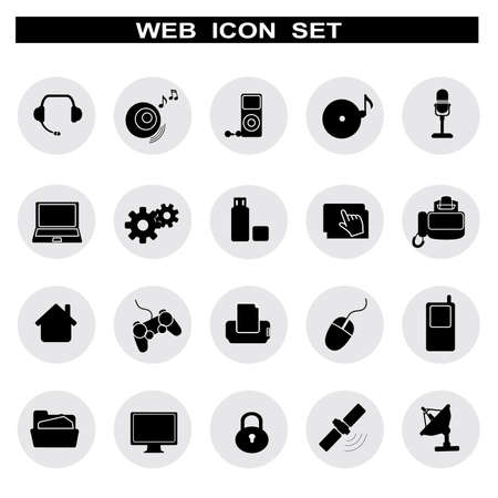 Web icons for business and communication, vectorのイラスト素材