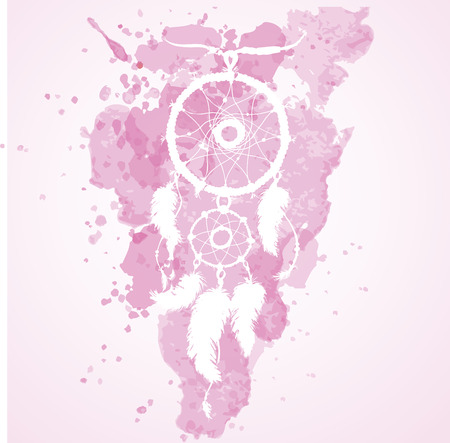 Vector  illustration of dream catcherのイラスト素材