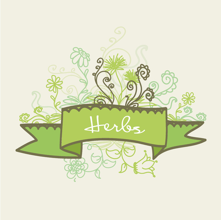 Card with flowers and place for an inscription, vector illustrationのイラスト素材