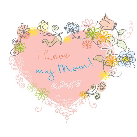 Happy Mother's Day - Lovely Greeting Cardのイラスト素材