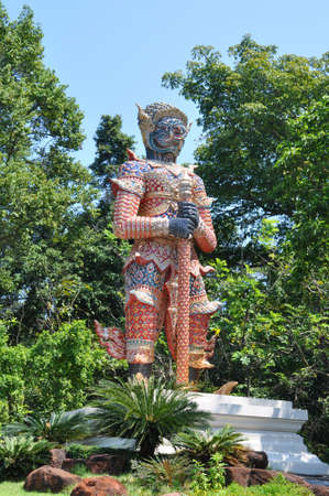 Titan guardian of temple Thailandの写真素材