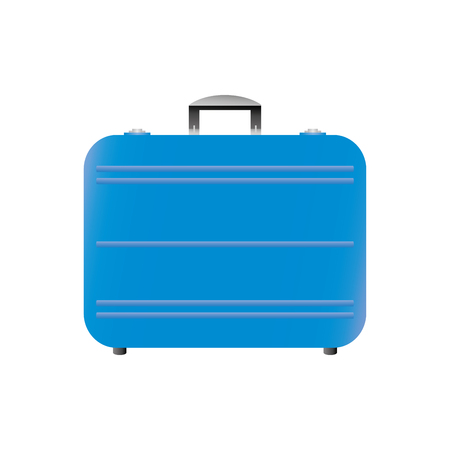 Cartoon modern suitcase,isolated on white background,vector illustrationのイラスト素材