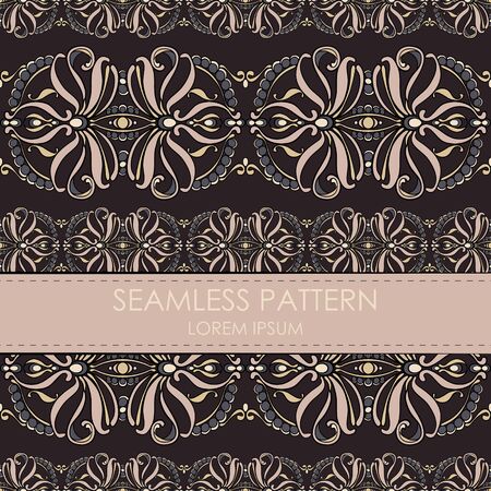 Vintage seamless patternのイラスト素材