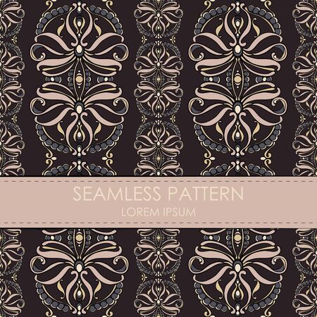 Vintage seamless patternのイラスト素材