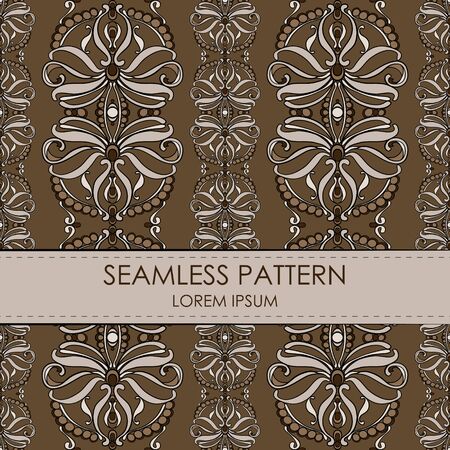 Vintage seamless patternのイラスト素材