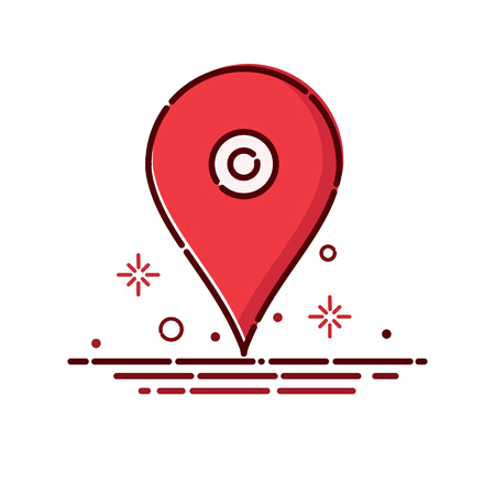 Location map pinのイラスト素材