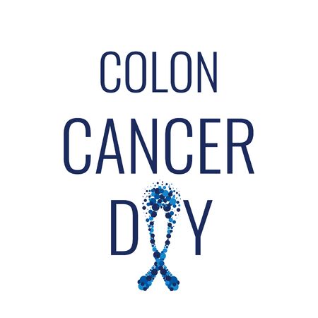 Colon cancer day poster Vector illustration.のイラスト素材