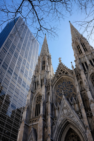 St. Patricks Cathedral in New York Cityのeditorial素材