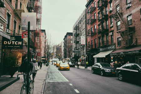 Soho street view in New York Cityのeditorial素材