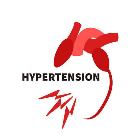 World hypertension awareness day conceptual illustrationのイラスト素材