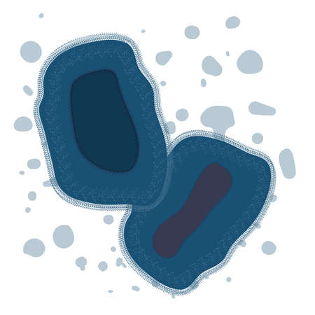 Monkeypox virus infection bacteria structure. Poxvirus rare disease. Health care and medical...