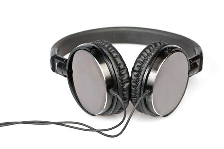 HIfi headphones on white backgroundの写真素材