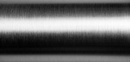 Shiny brushed metal pipe surfaceの写真素材