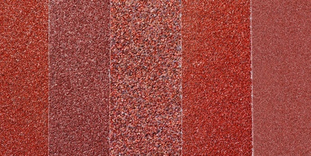 Sheets of sandpaper with different gritsの写真素材