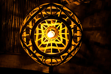 Bamboo chandelier
