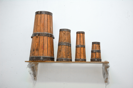 Old measuring cupの写真素材