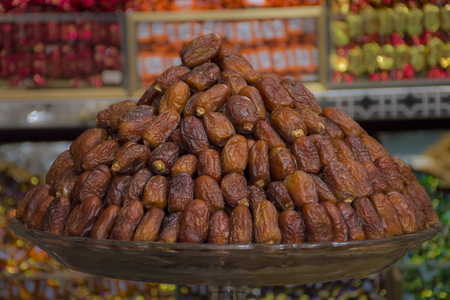 Dates fruit in shopの写真素材