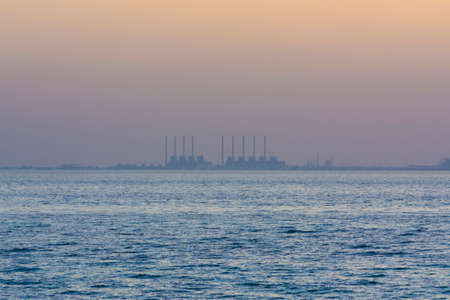 Seascape sunset background