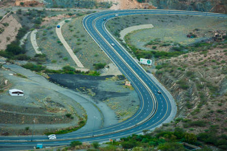 Beautiful mountain pass, located in Al Taif, Saudi arabia