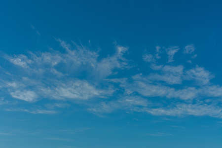 White clouds in blue sky