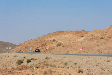 Beautiful mountain landscape, located in Banisad, Saudi arabiaの写真素材