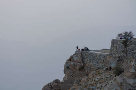 Beautiful mountain pass, located in Al Taif, Saudi arabiaの写真素材