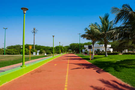 Jogging track in park at Yambu, Saudi arabia