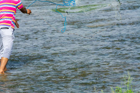 Fisherman Fishing at Jeddah, Saudiarabia