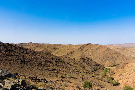 Beautiful mountain landscape, located in Banisad, Saudi arabiaの写真素材