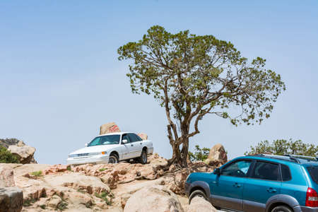 Beautiful mountain landscape, located in Al Taif, Saudi arabia