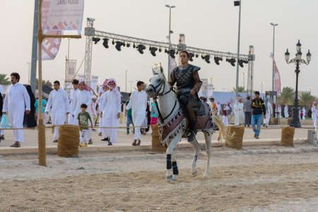 Arabian traditional cultural event. The display of ancient culture. This photo was taken from the...
