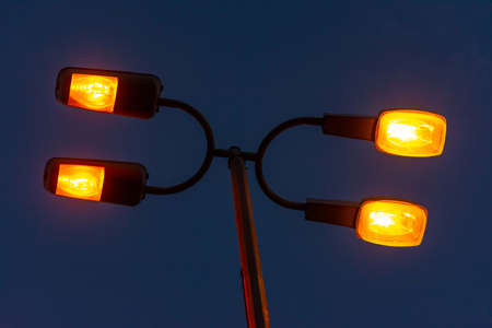 Beautiful street light in Saudi arabiaの写真素材