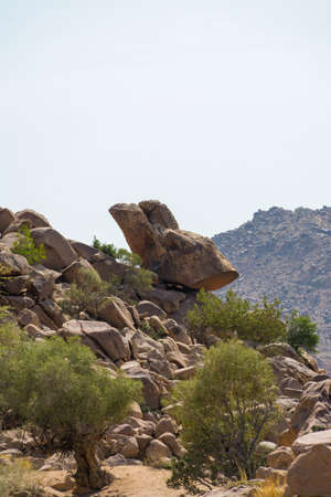 Beautiful Rock formation at Banisad, Saudi arabiaの写真素材