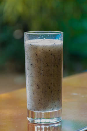 Dragon fruit,Juice isolated with blurred backgroundの写真素材