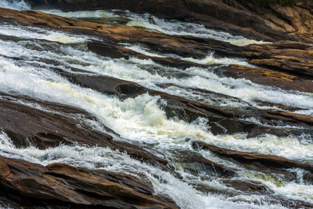 Beautifull view of Vazhachal waterfalls, located in Chalakkudi river, Thrissur, Keralaの写真素材