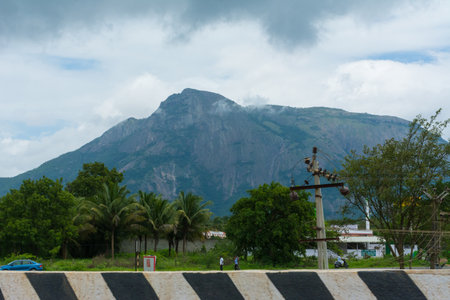 Beautifull countryside view of Tamil nadu, Indiaの写真素材