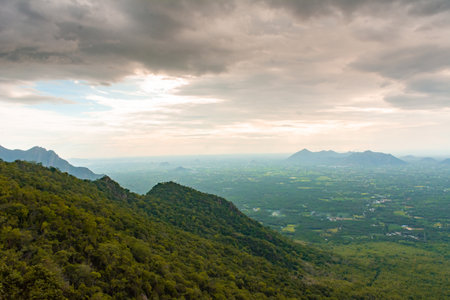 Beautifull view from Kolli Hills, Tamil nadu, Indiaの写真素材