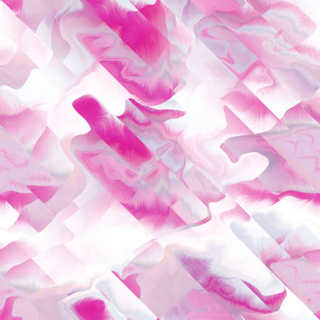 Wavy summer dip dye boho background. Wet ombre color blend for beach swimwear, trendy fashion print. Dripping paint digital fluid watercolor swirl effect. High resolution seamless pattern material.の写真素材