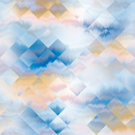 Optical glitch tie dye geometric texture background. Seamless liquid flow effect material. Modern...