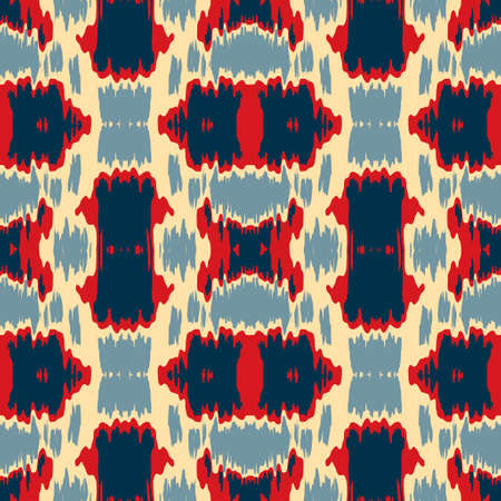 Fun pink blue white hand drawn seamless texture. Modern bright feminine swimwear fashion all over...