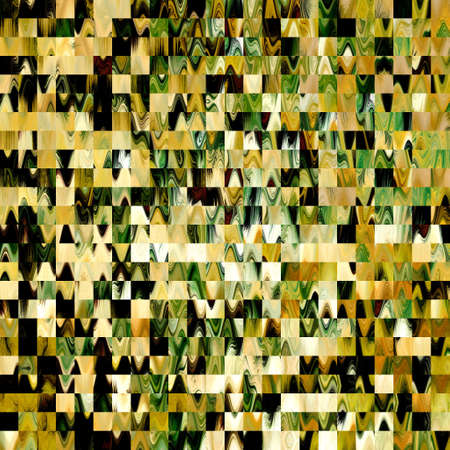 Optical low poly pixel grid dye blur texture background. Seamless washed out geometric ombre effect. 80s style retro square shape pattern. High resolution funky beach wear fashion textile tile.の写真素材