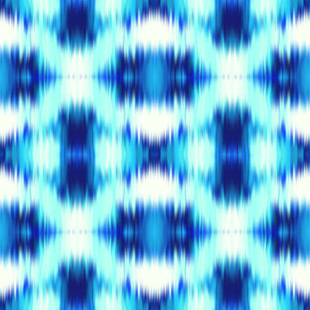 Optical tie dye kaleidoscope blur texture background. Seamless washed out symmetry ombre effect. 80s...