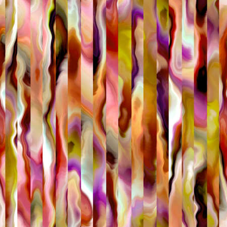 Fun summer ombre tie dye batik thin stripes pattern. Seamless space dyed bleed stripe linear effect. Washy boho beach and active wear all over vertical line print.の写真素材