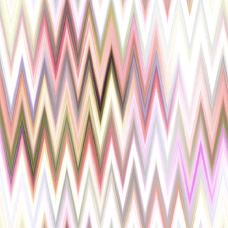 Indonesia space dyed gradient ikat pattern. Seamless colorful variegated zig zag effect. Retro 1970...