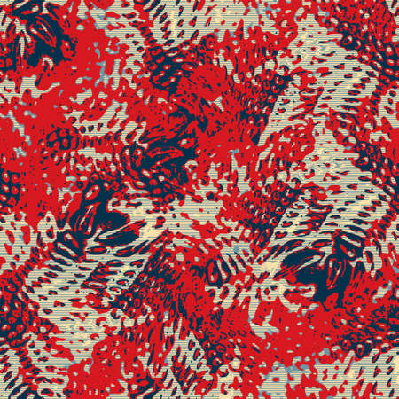 Classic marine blue red yellow seamless texture. Modern retro swim wear fashion allover print....