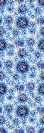 Soft blue washy water tie dye border edge background. Painted in watercolor wash side banner strip....
