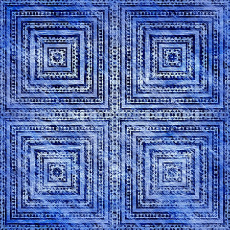 Indigo blue grunge wash linen print pattern. Modern rustic Nantucket distressed fabric textile...