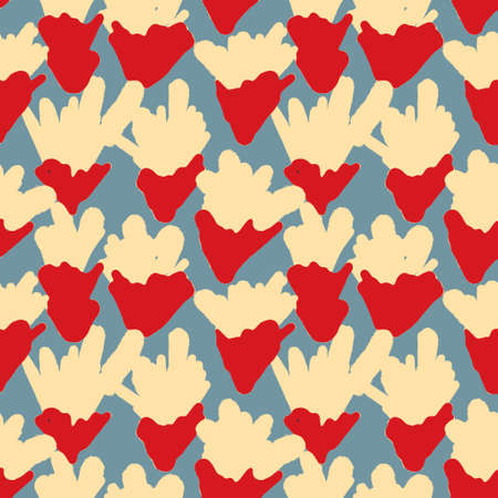 Classic marine blue red yellow seamless texture. Modern retro swim wear fashion allover print....