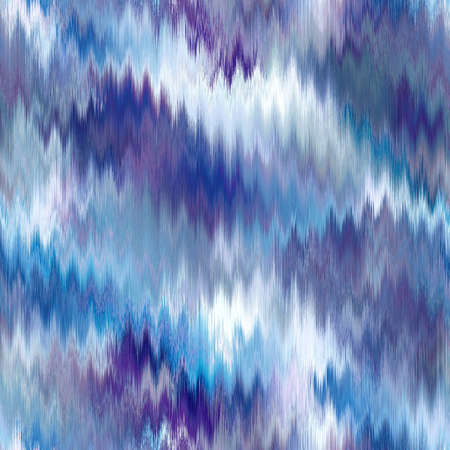 Wavy summer dip dye boho background. Wet ombre color blend for beach swimwear, trendy fashion print. Dripping paint digital fluid watercolor melt effect. High resolution seamless pattern material.の写真素材